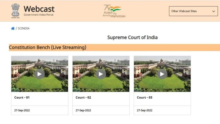 SC live streams constitution bench proceedings